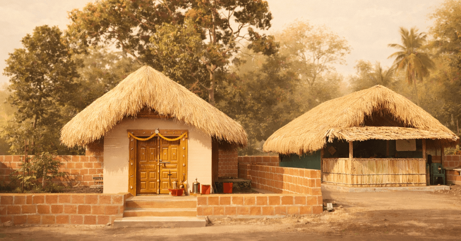 Sacred temple in the forest